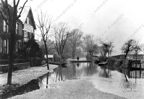 Hurst Road in flood