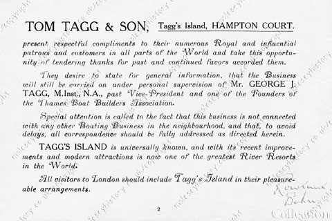 Tom Tagg & Son brochure
