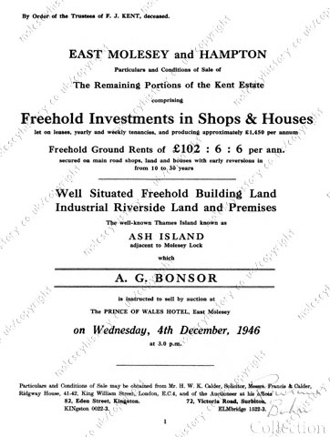 Kent Estate sale catalogue