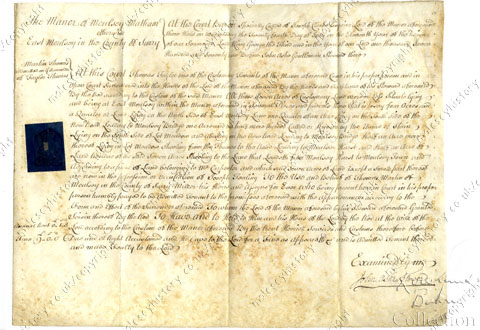 Entry in Court Books of the Manor of Molesey Matham