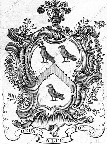 Bookplate of Rt Hon John Wilson Croker