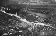 Aerial view of the Thames at Hampton Court